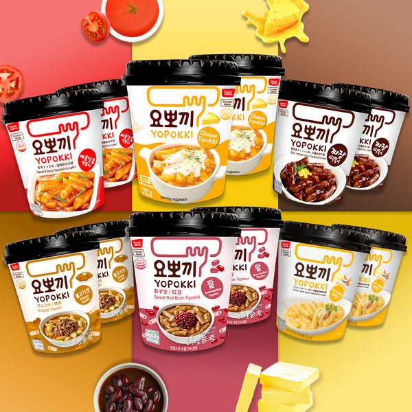 Yopokki Instant Tteokbokki Rice Cake Cup: Original Sweet & Spicy