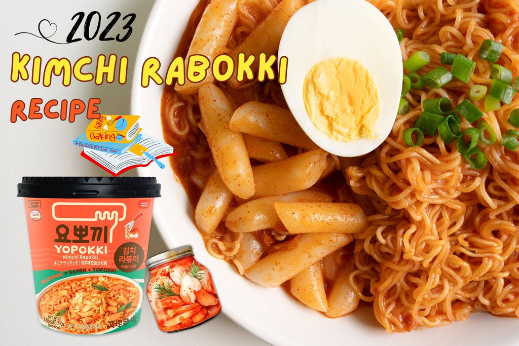 2023 kimchi rabokki cup recipe : Combination of kimchi and Rabokki