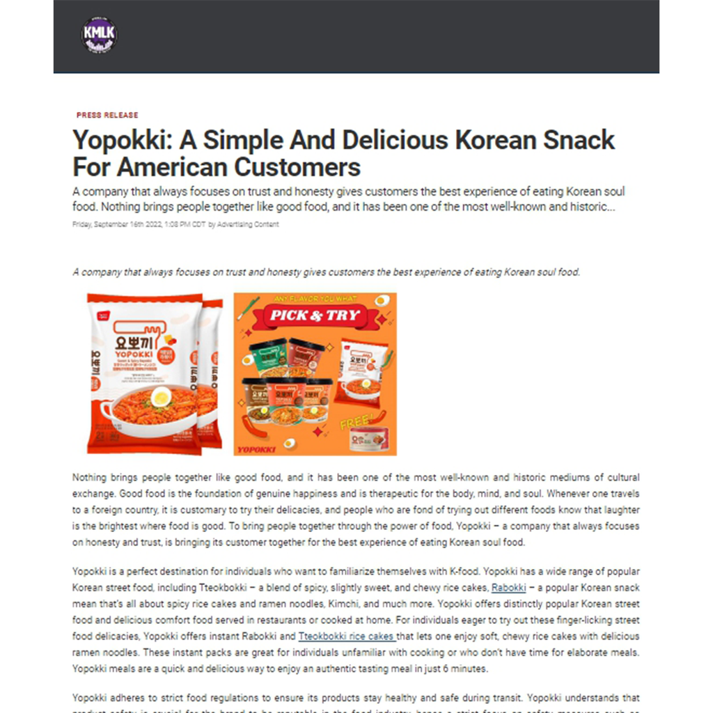 Yopokki: A Simple And Delicious Korean Snack For American Customers