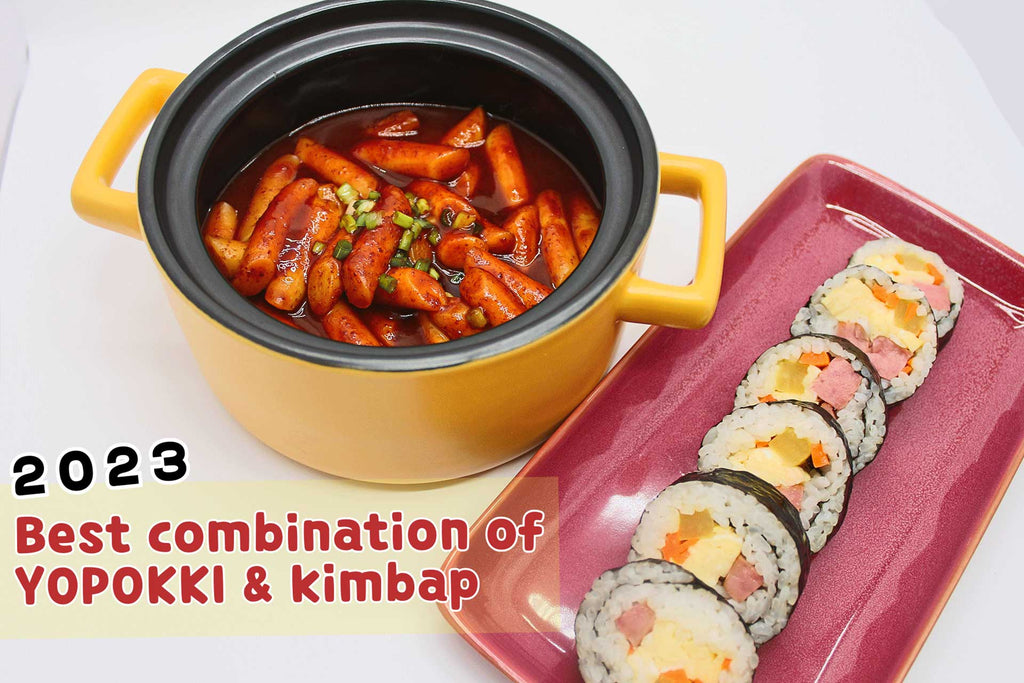 2023! best combination! tteokbokki and kimbap