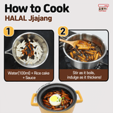 Yopokki - Halal Jjajang Topokki - Jjajang Pack 2EA - Step by step Receipt