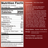 [MUI Halal] Hot Spicy Tteokbokki 2 Cup - Nutrition Facts