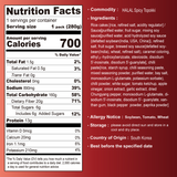 [MUI Halal] Hot Spicy Tteokbokki 24 Pack - Nutrition Facts