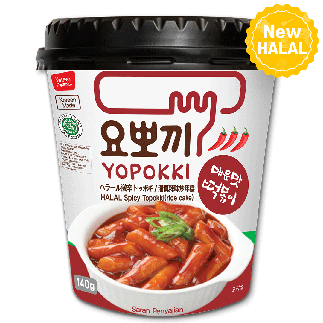 Yopokki - HALAL hot spicy Topokki - HALAL hot spicy Topokki cup 1EA