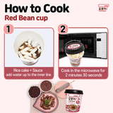 Yopokki - Red Bean Topokki - Red Bean Cup 2EA - Step by step Receipt 