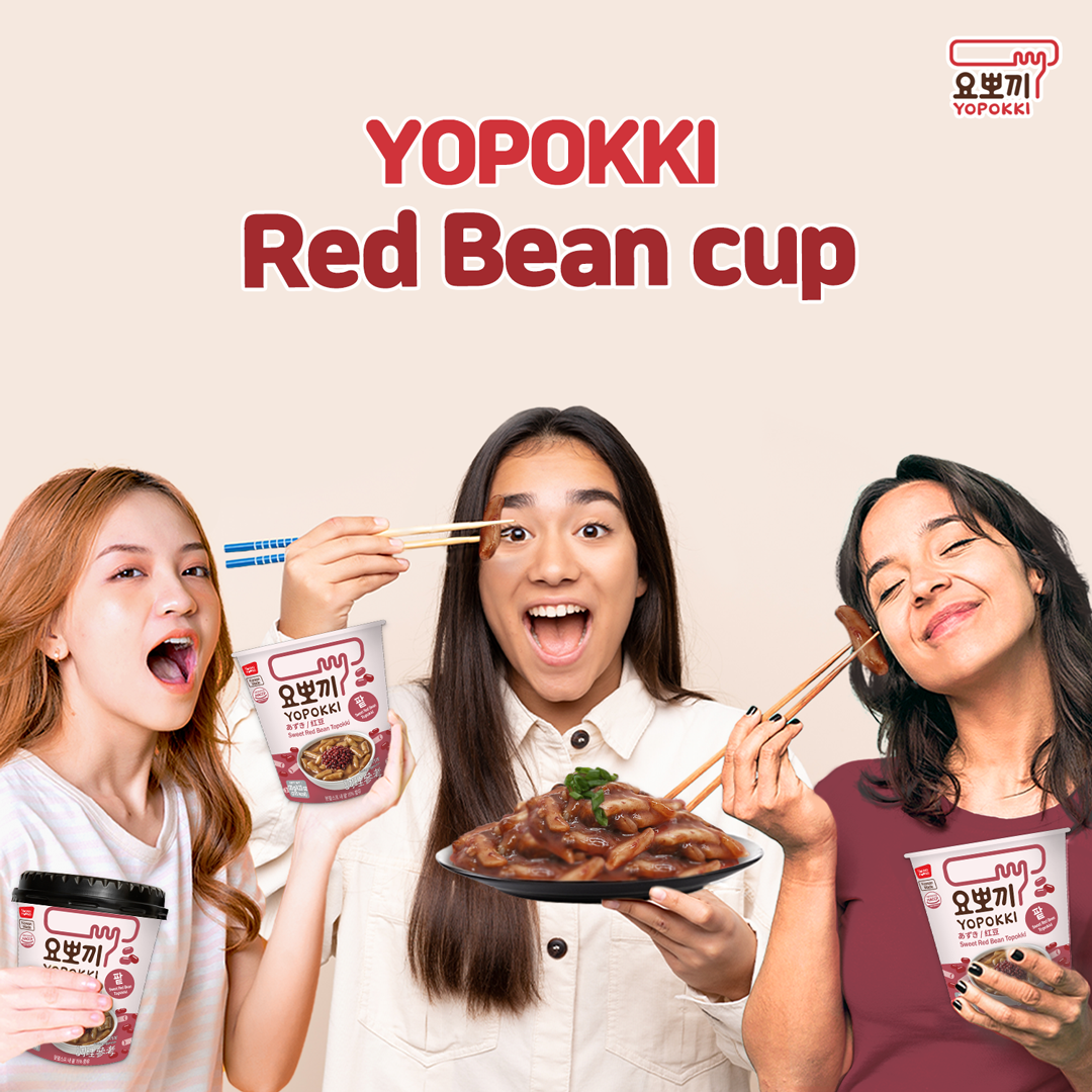 Yopokki - Red Bean Topokki - Red Bean Cup 1EA - Product Detail Picture 2