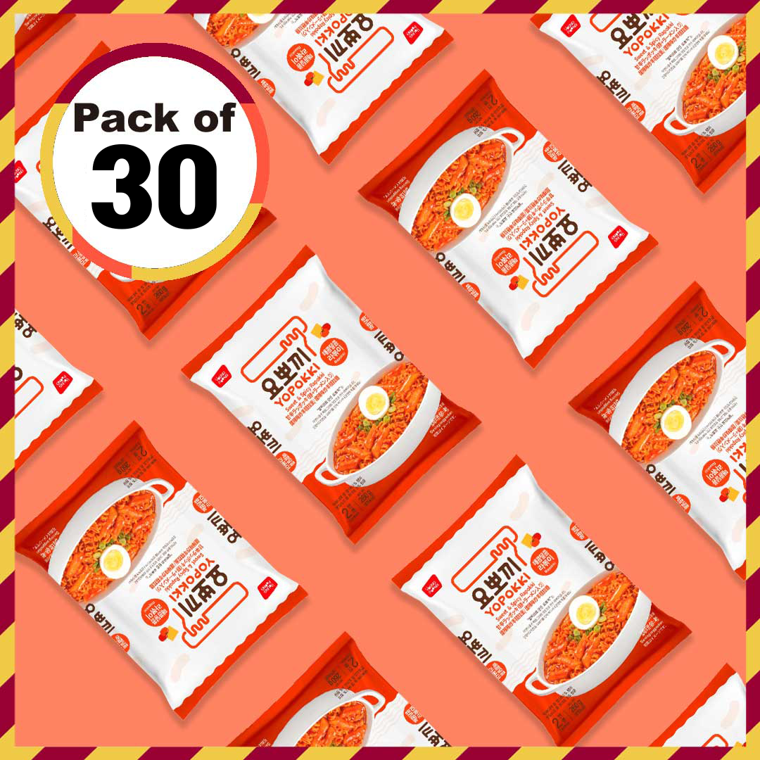Yopokki - Sweet & Mild Spicy Rabokki - Sweet & Mild Spicy Rabokki Pack 30EA