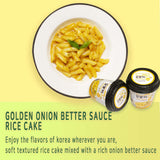Onion Butter Sauce Rice Cake - Enjoy the flavors of Korea wherever you are, soft textured rice cake mixed with a rich Onion Butter sauce