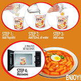 Yopokki - Cheese Topokki - Cheese Cup 24EA - Step by step Receipt