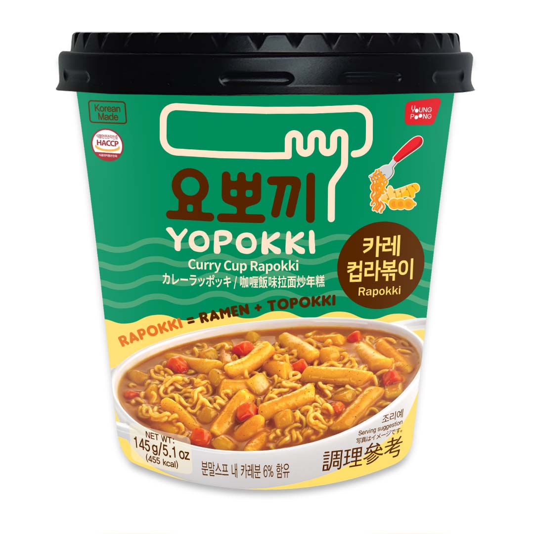 Yopokki - Curry Rabokki - Curry Rabokki Cup 1EA