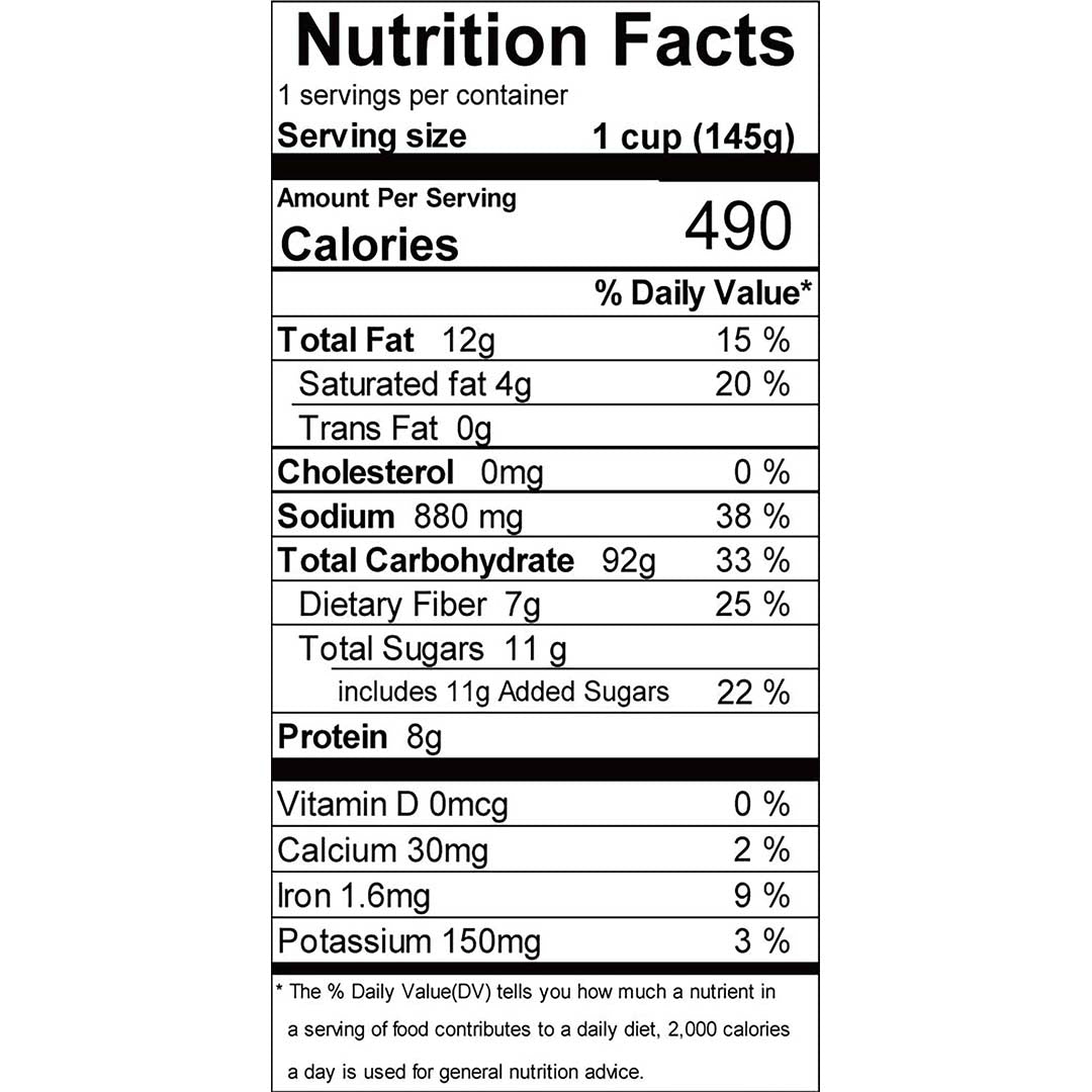 Hot & Spicy Rabokki - Nutrition Facts
