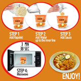 Yopokki - Sweet & Mild Spicy Rabokki - Sweet & Mild Spicy Rabokki Cup 24EA - Step by step Receipt